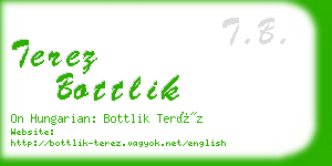 terez bottlik business card